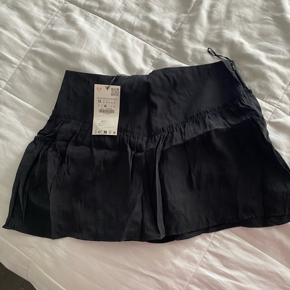 Zara Black Mini Skort